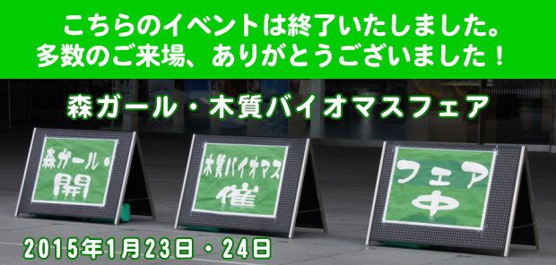 2015年 森ガール・木質バイオマスフェア