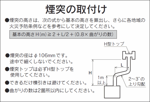 JPK-N6　煙突の取付け